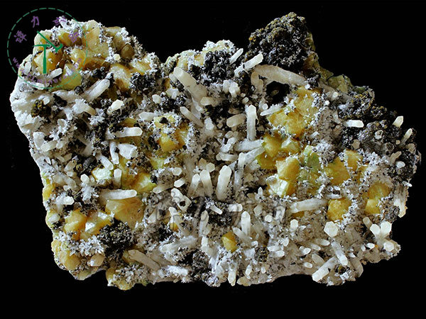 白鎢礦+閃鋅礦，內蒙古，東烏珠穆沁旗，額仁高畢